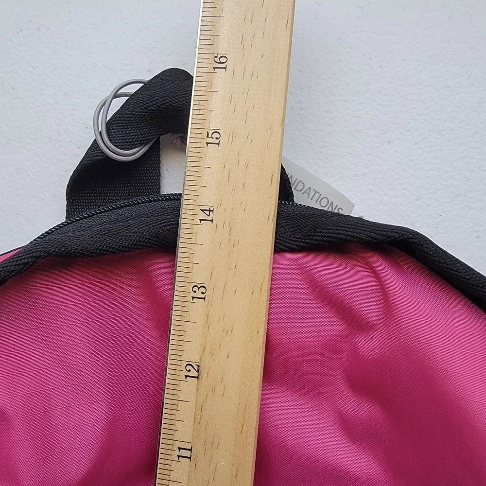 LeSportsac Backpack Pink Spell Out Logo Webbing Lightweight Nylon Bag